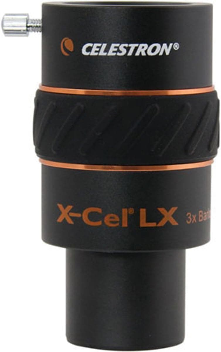 Celestron 1.25 Inch X-Cel LX 3X Barlow Lens, Black 4