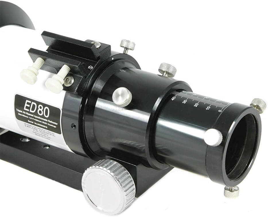 Explore Scientific ED80 Essential Series Air-Spaced Apochromatic 80mm Triplet Re 7