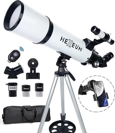 Telescope 80mm Aperture 600mm - Astronomical Portable Refracting Telescope Fully