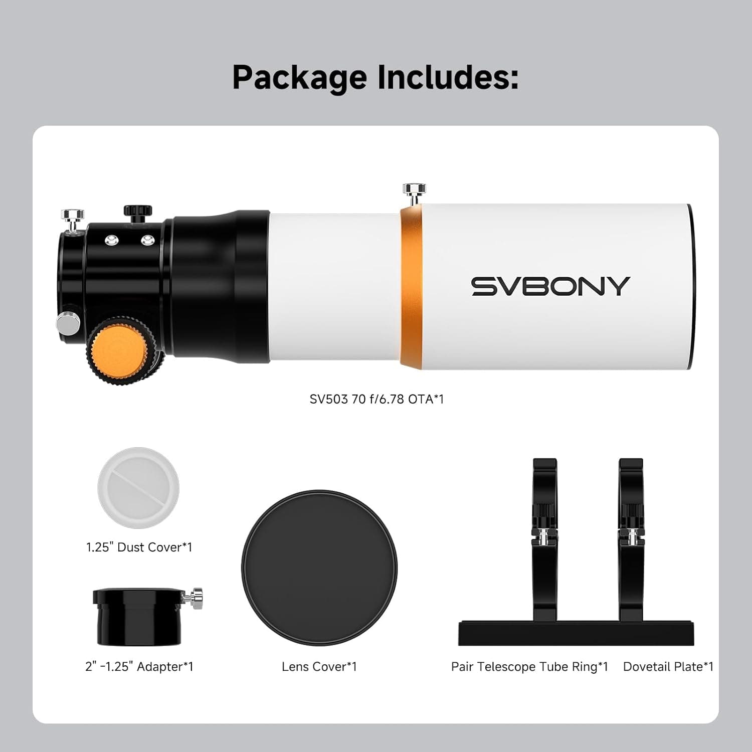 SVBONY SV503 80mm ED Refractor 9