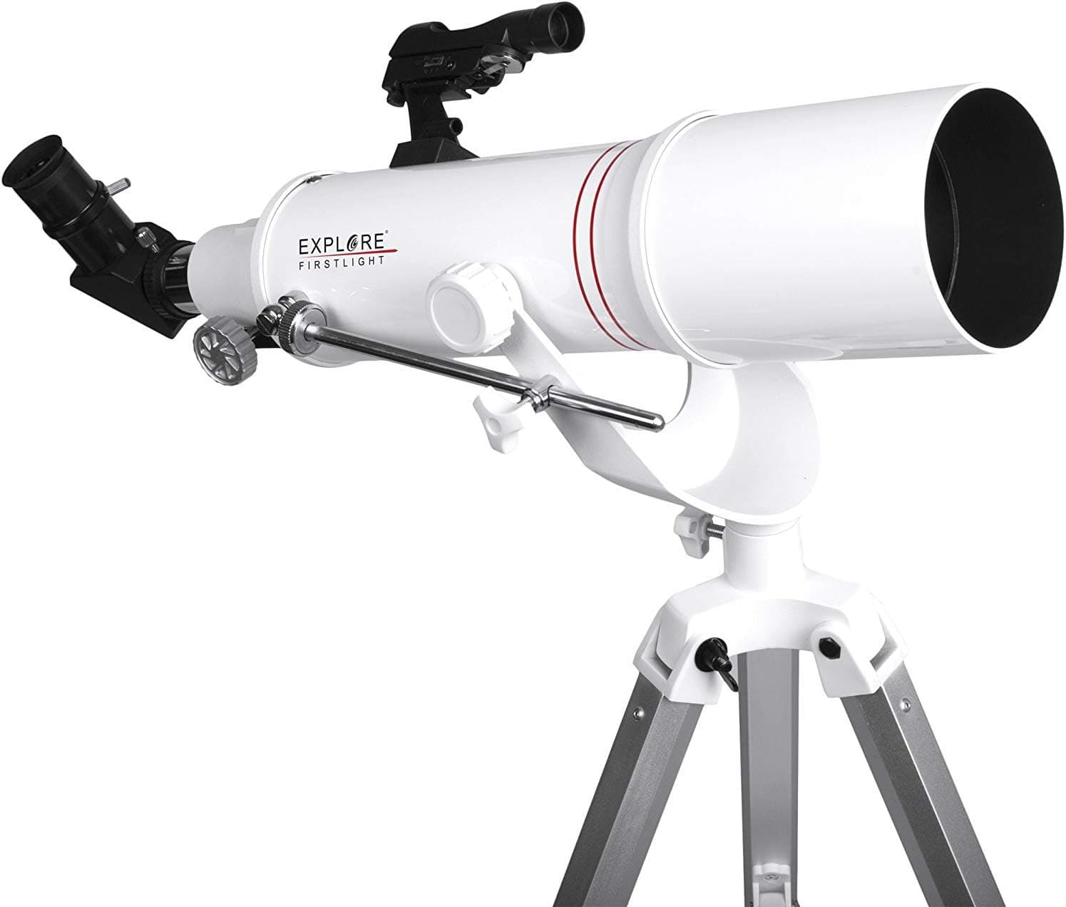 Explore Scientific FirstLight AR90mm White Tube Refractor Telescope with Alt/AZ 1