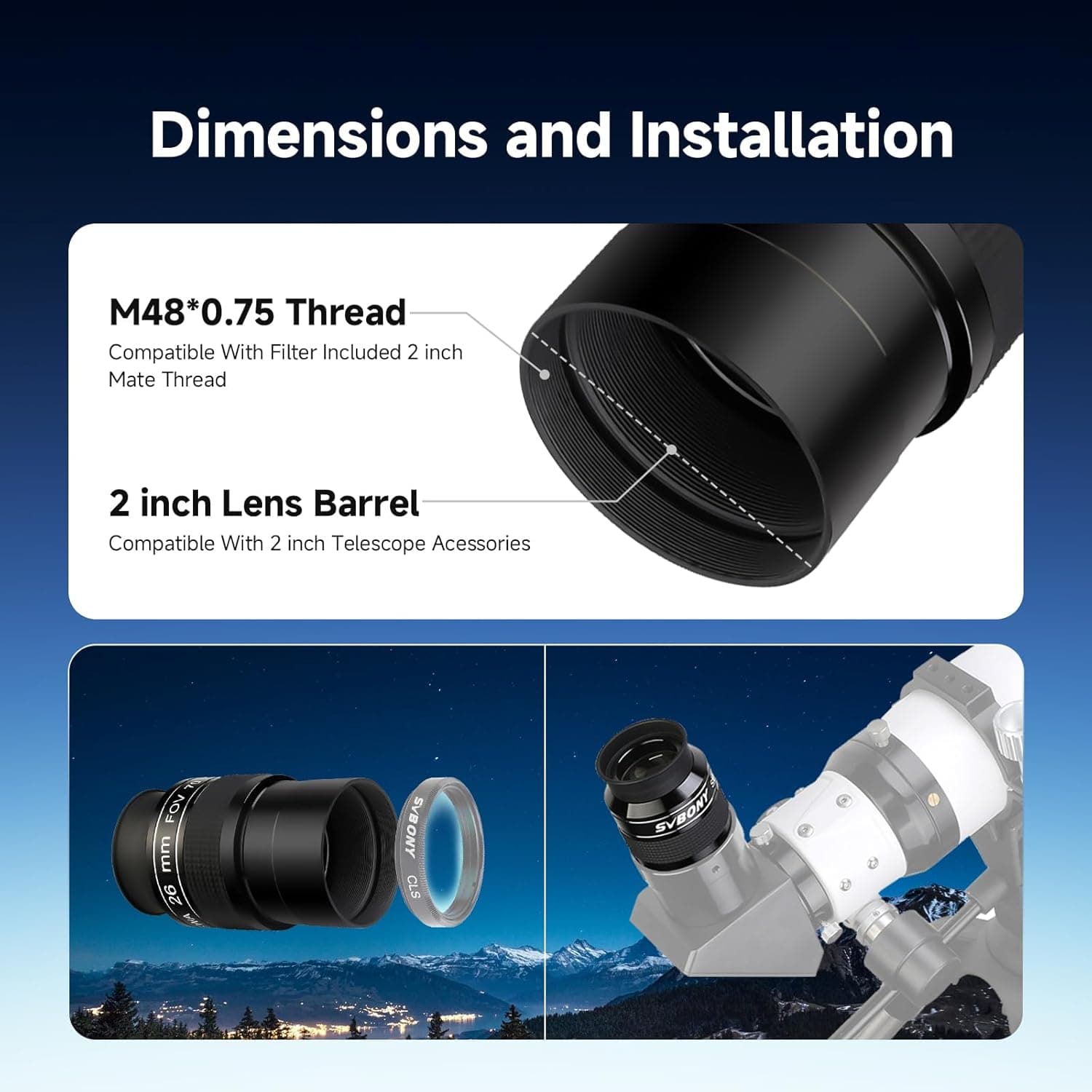 SVBONY SV154 70° 26mm 5