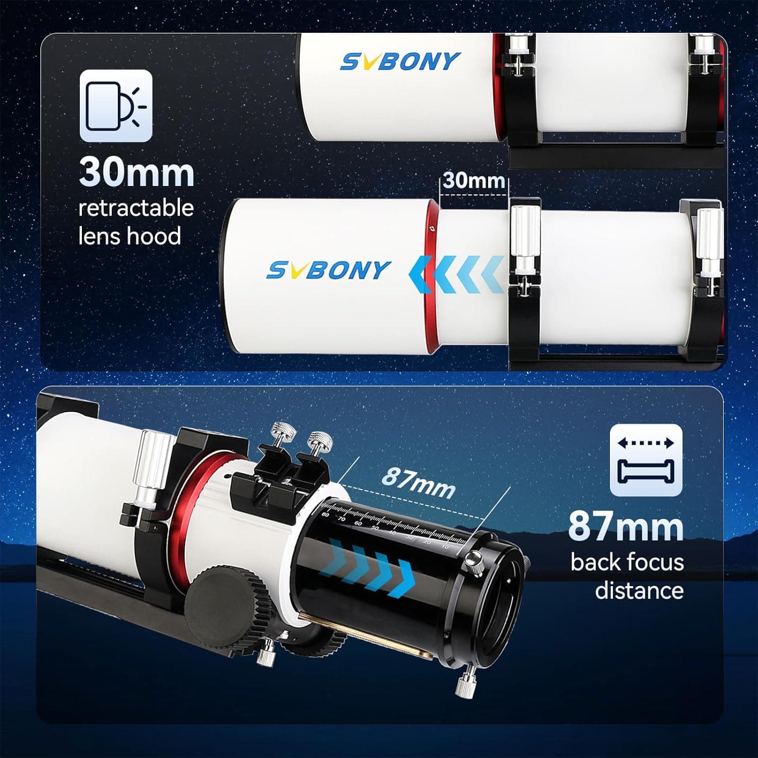 SVBONY SV550 80mm APO Triplet 7