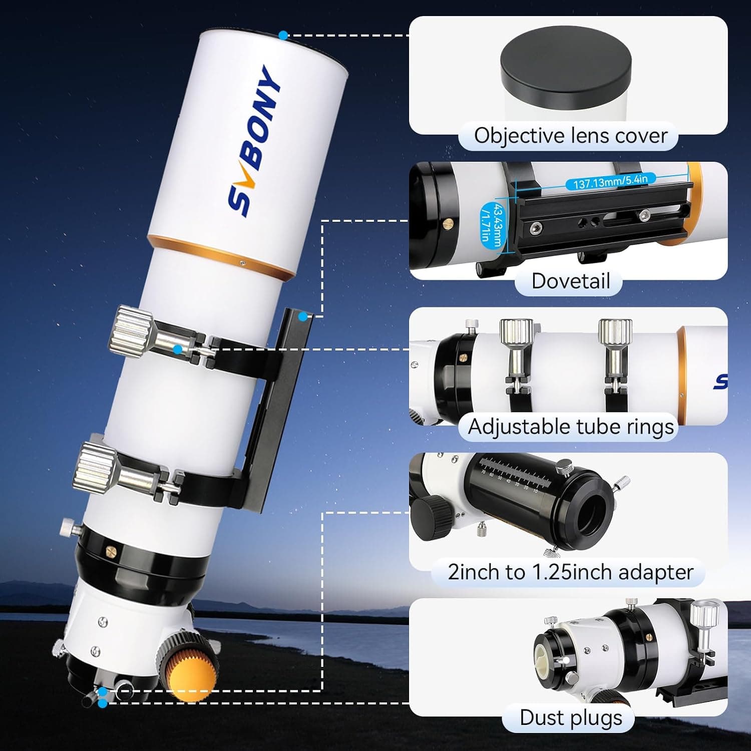SVBONY SV503 80mm ED Refractor 7