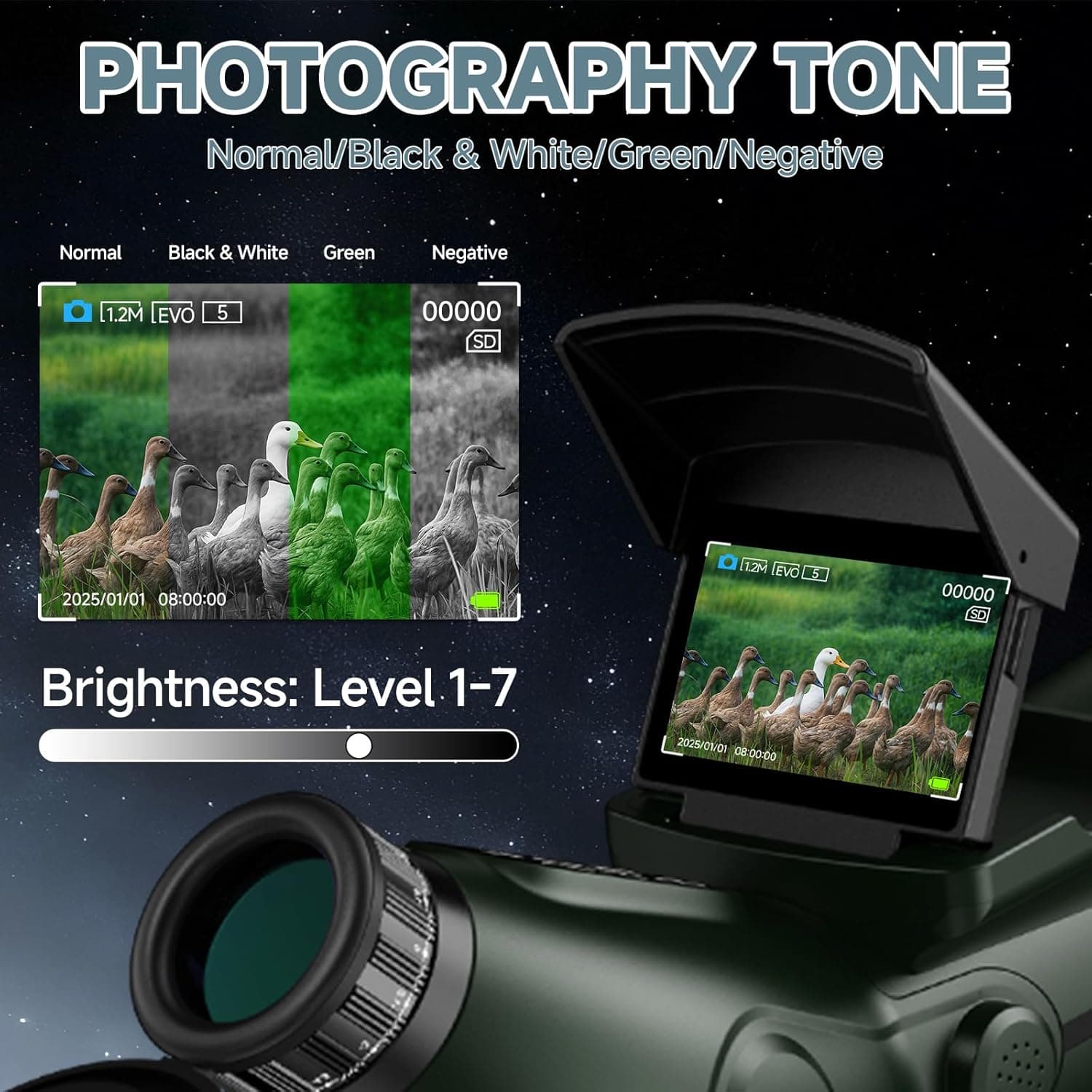 Smart Telescope, Professional Refractor Auto-focus Portable Digital Electronic T 6