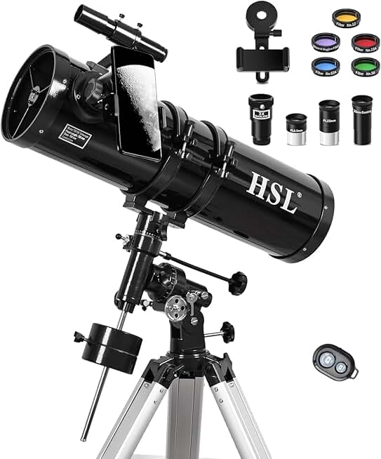 HSL 150EQ Astronomical Reflector Telescope for Adults high Powered