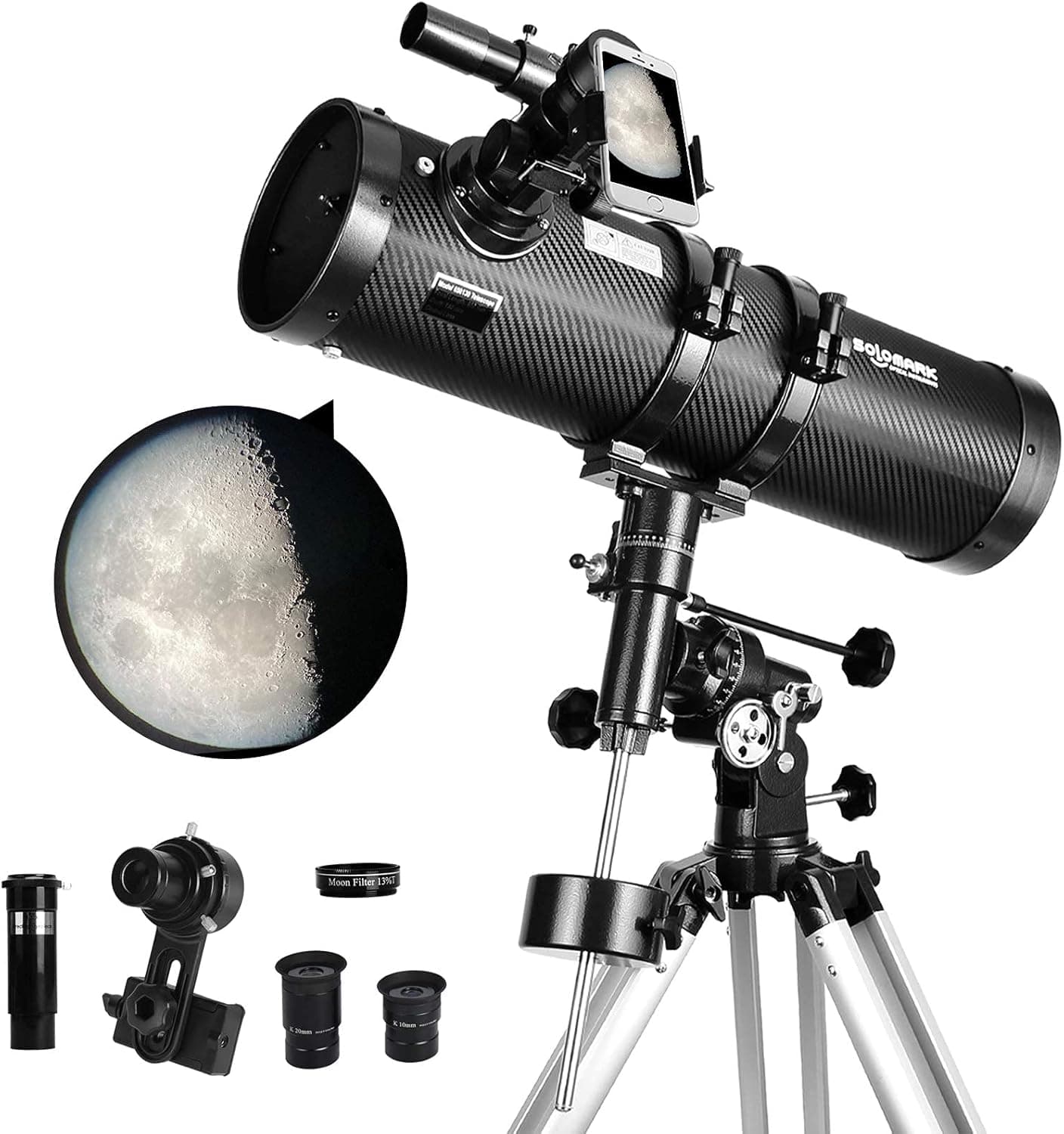 Telescope 130EQ Newtonian Reflector Telescopes for Adults 1