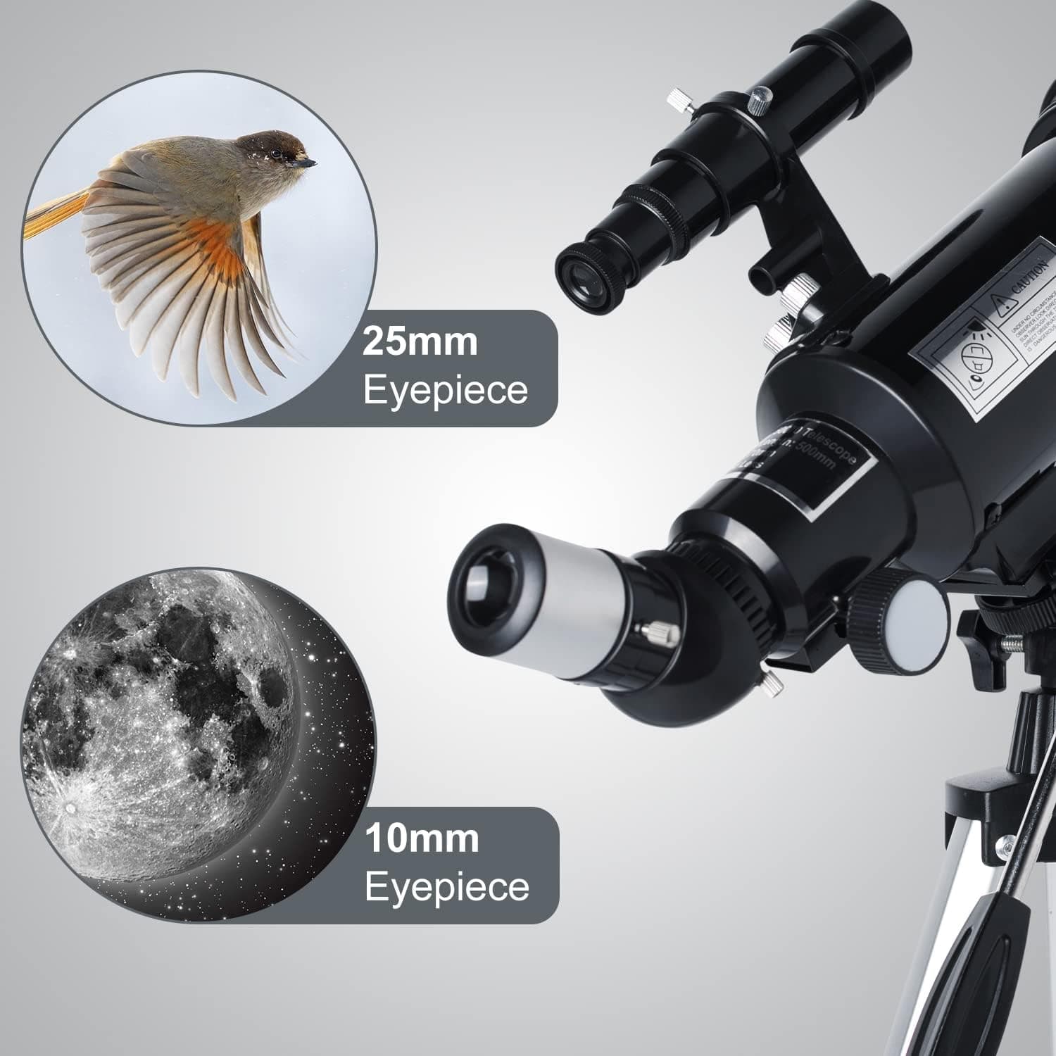Telescope 70mm Aperture 500mm - for Kids & Adults Astronomical refracting Portab 3