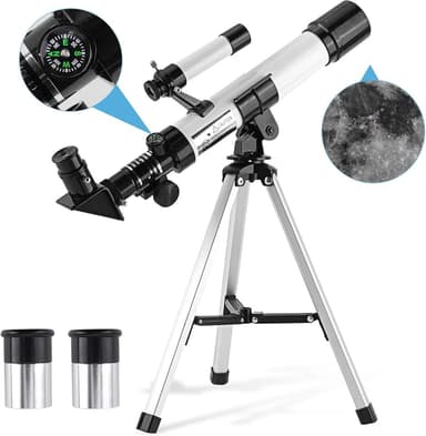 Telescope for Kids & Beginners 40mm Aperture 400mm AZ Mount Astronomical Refract