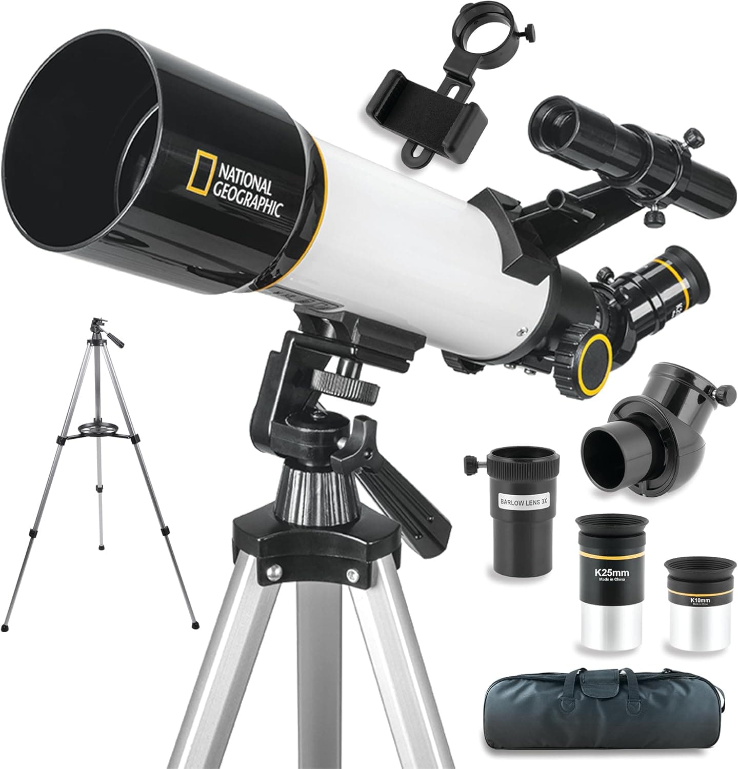 National Geographic Sky View 70mm Refractor Telescope with Panhandle Mount for A 1