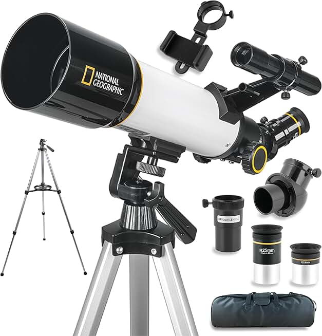 National Geographic Sky View 70mm Refractor Telescope with Panhandle Mount for A