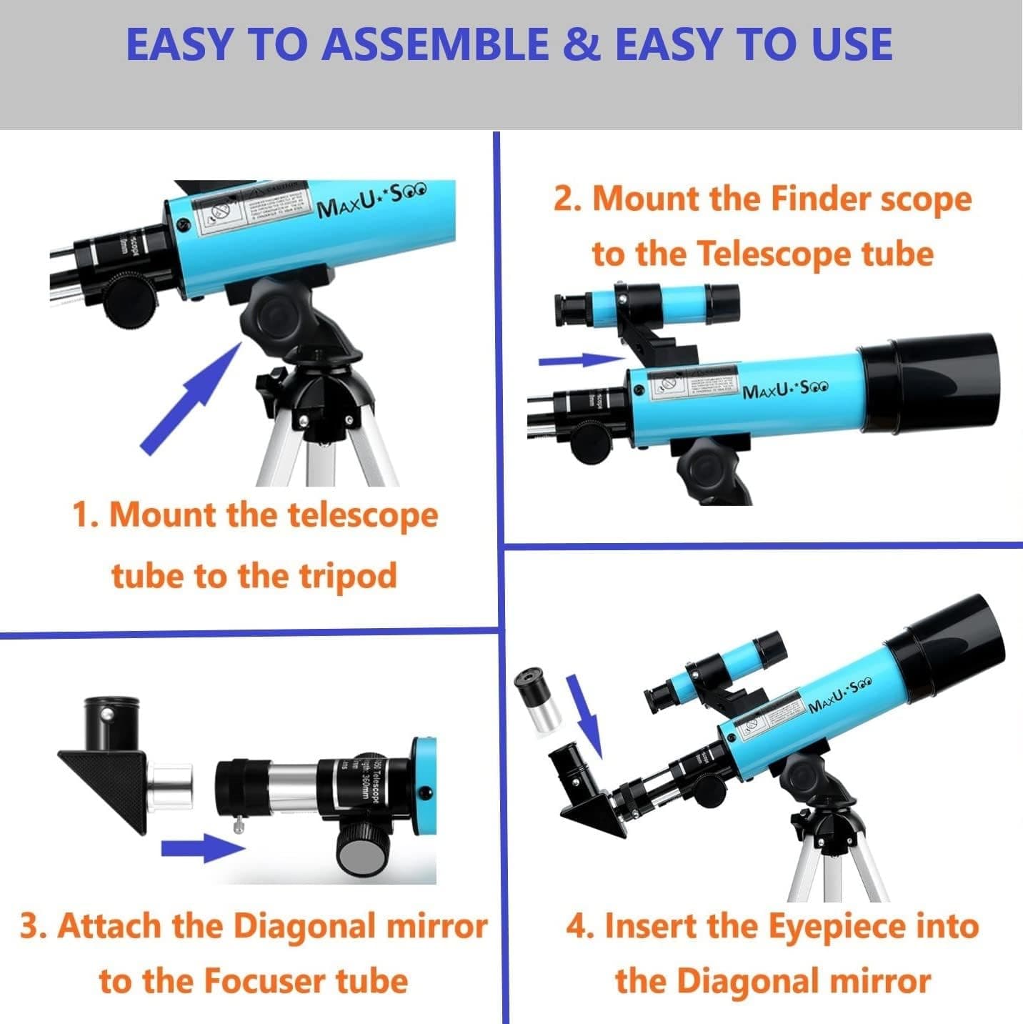 Lunar Telescope for Kids and Astronomy Beginners 4