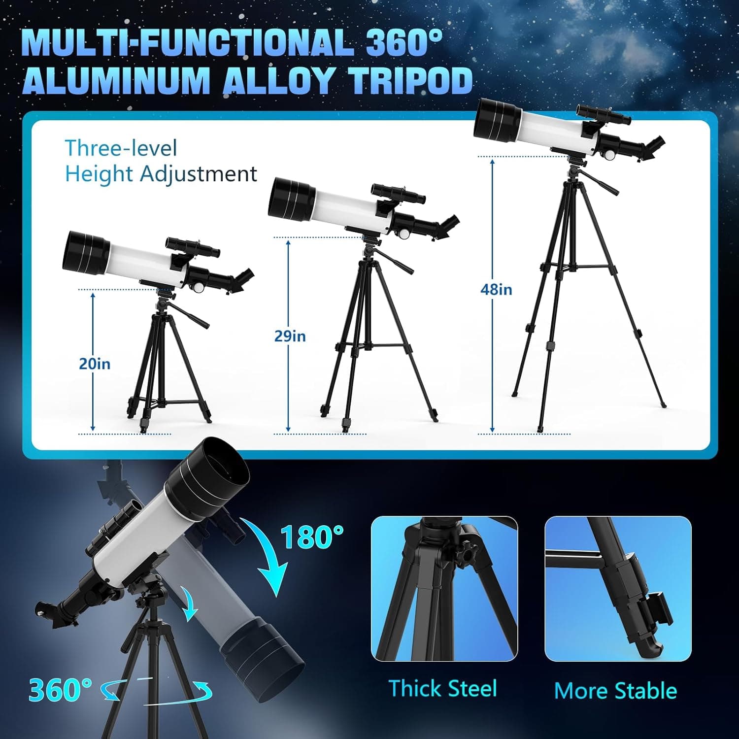 Telescope, Telescope for Adults & Kids 5