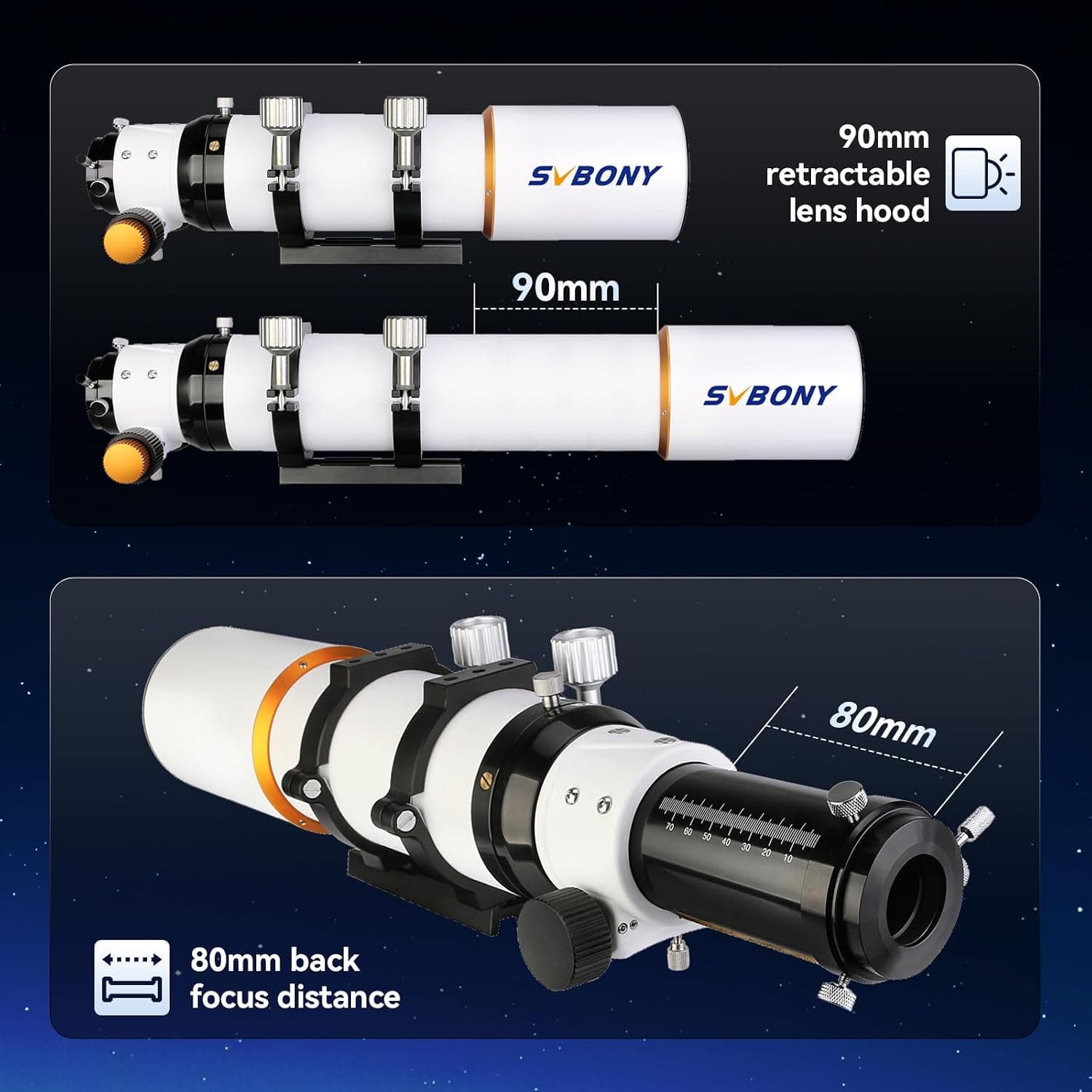 SVBONY SV503 80mm ED Refractor 5