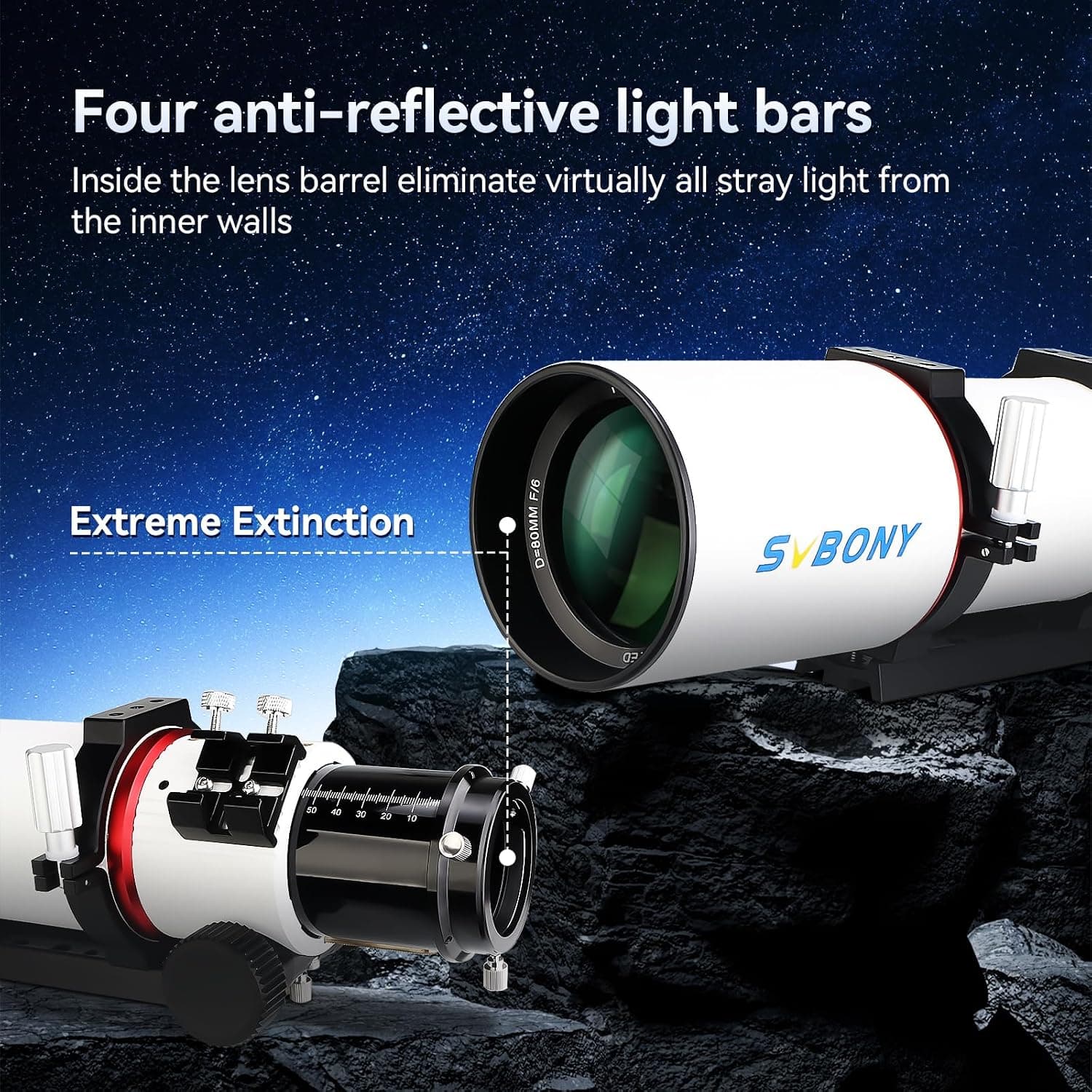 SVBONY SV550 80mm APO Triplet 4