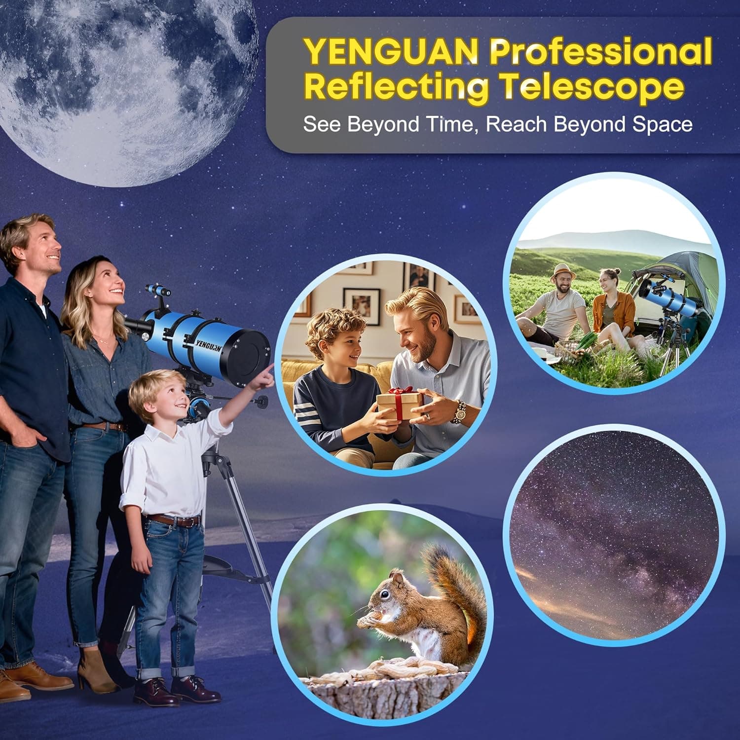 Telescope150EQ for Adults High Powered 7