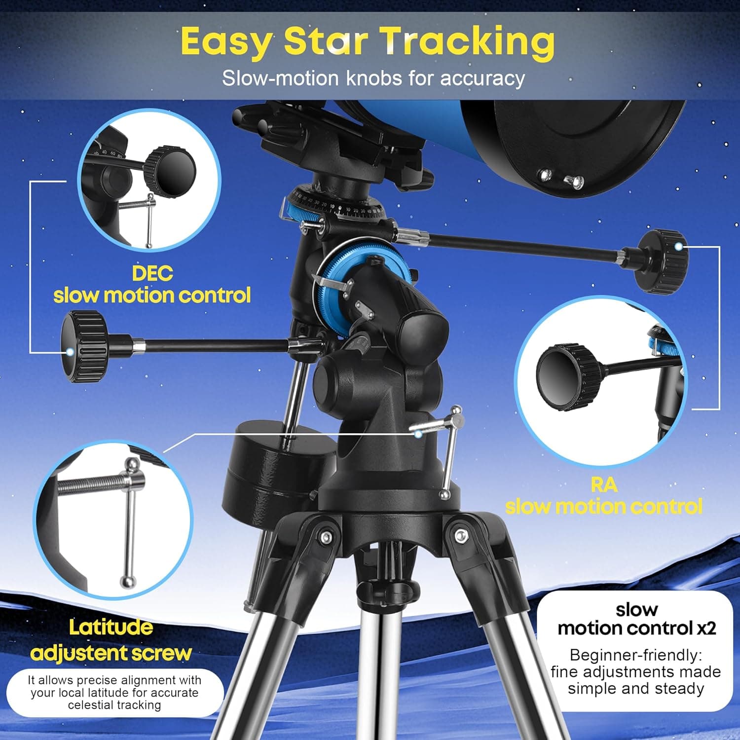 Telescope150EQ for Adults High Powered 5