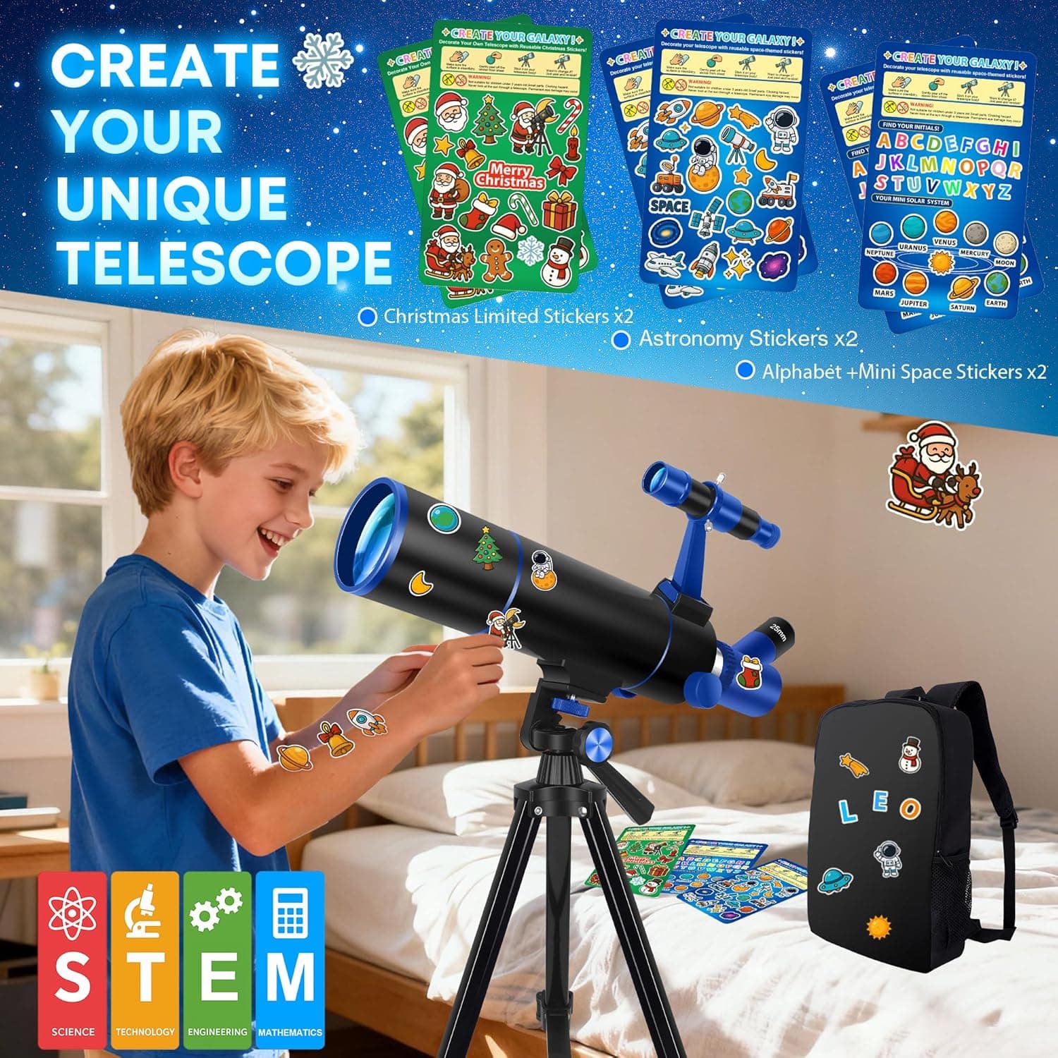 Hawkko Telescope for Adults & Kids Beginners 2