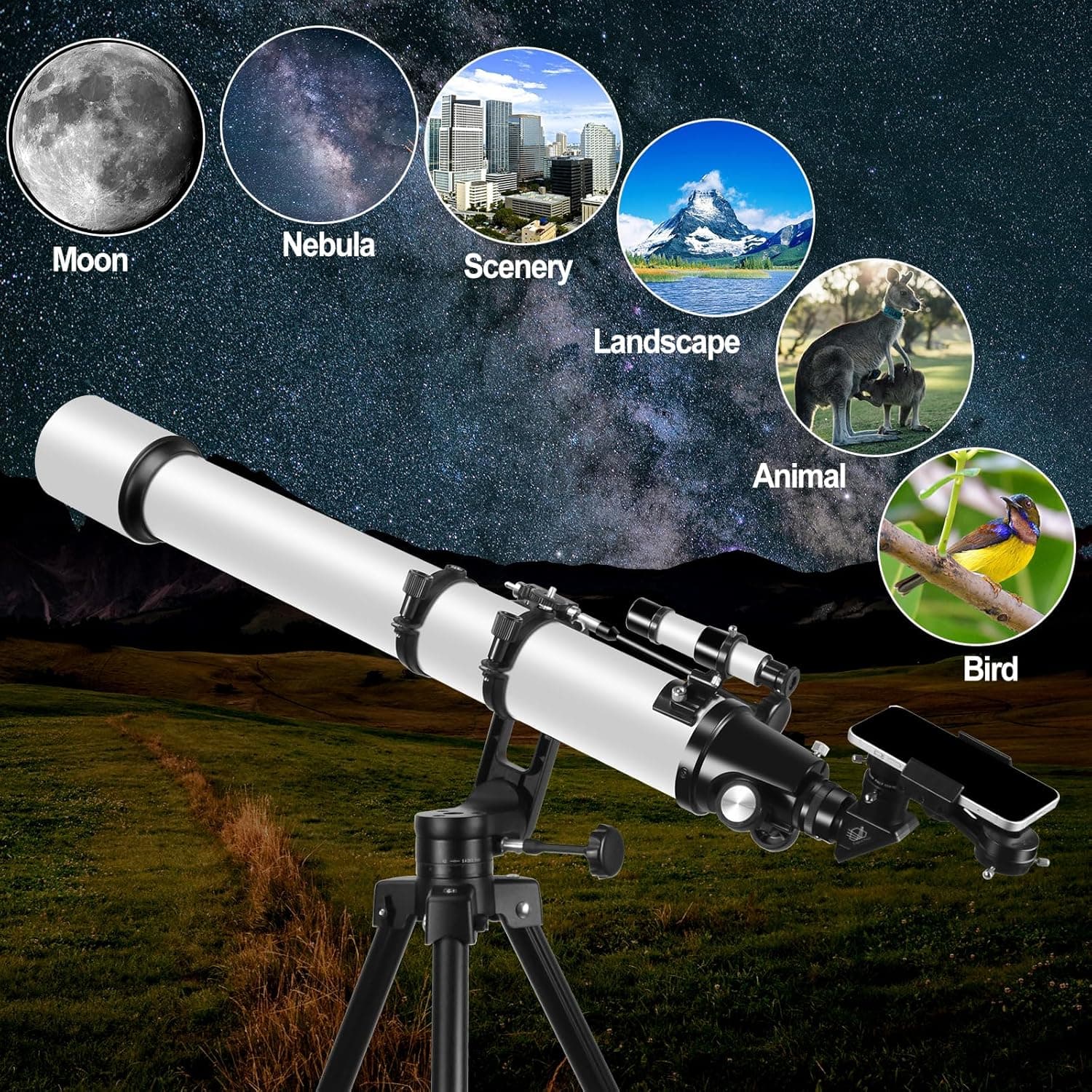 Telescope for Adults High Powered 8