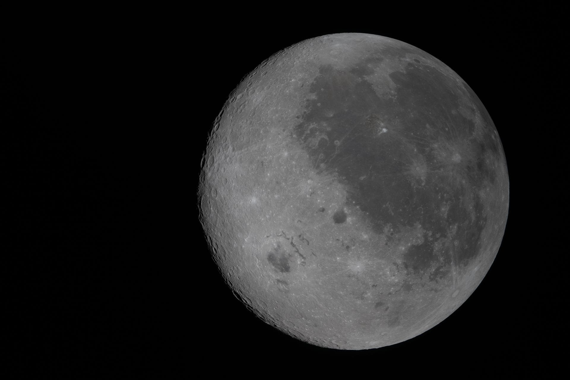 The Moon as seen from NASA's Orion spacecraft during the Artemis II flyby